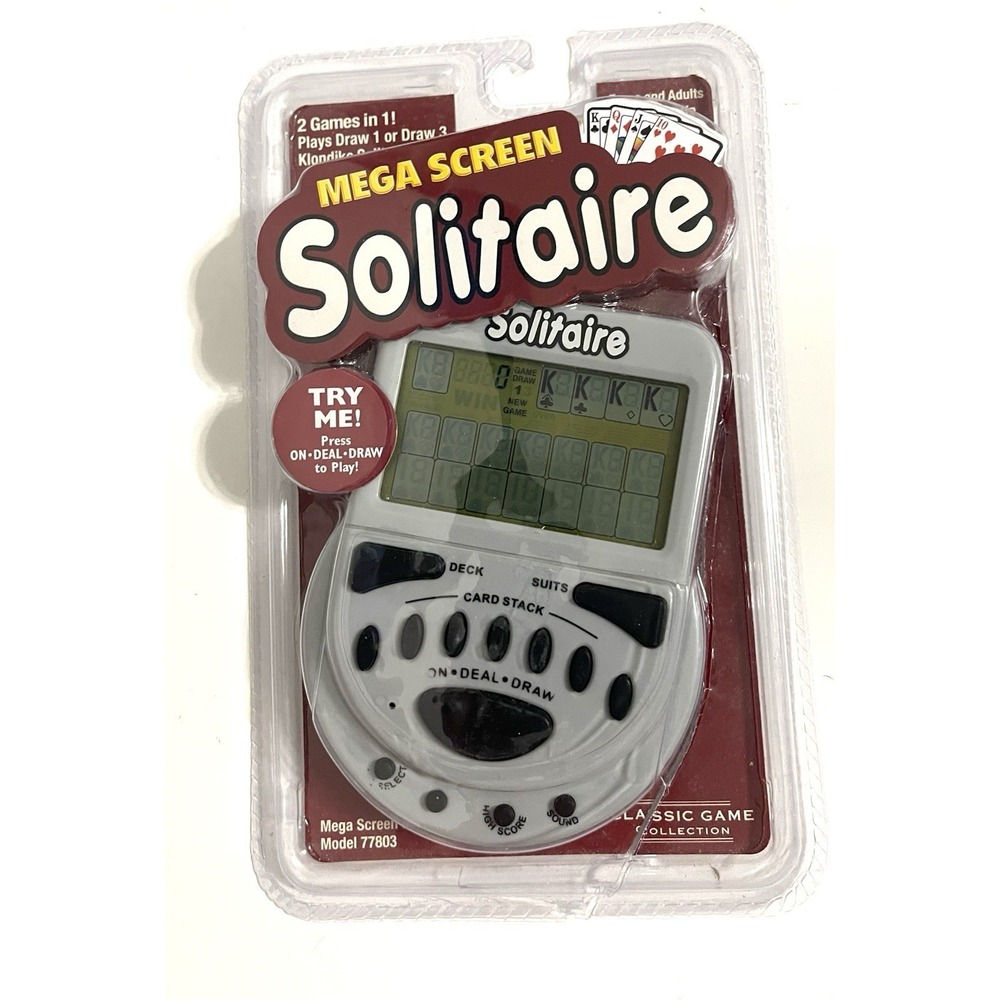 MegaScreen Solitaire Handheld Game Travel Game